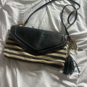 Aldo Black and Tan Crossbody Bag